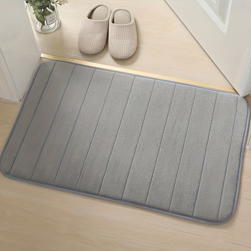 Koral Fleece Rug yumshoq, singdiruvchi, issiq vanna, yotoqxona, kirish eshigi mat