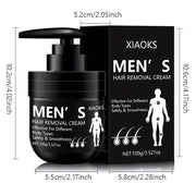 Men's Hair Removal Cream 100g Hypoallergenic Non-Irritating Smooth Skin