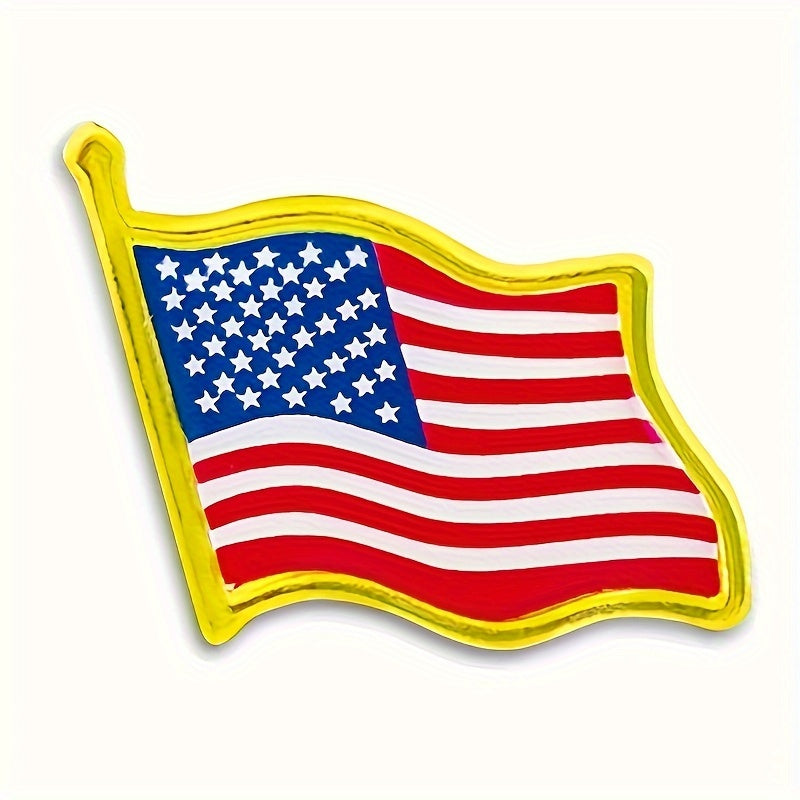 Pack of 100 American Flag Lapel Pins Alloy Patriotic Accessories for Independence Day