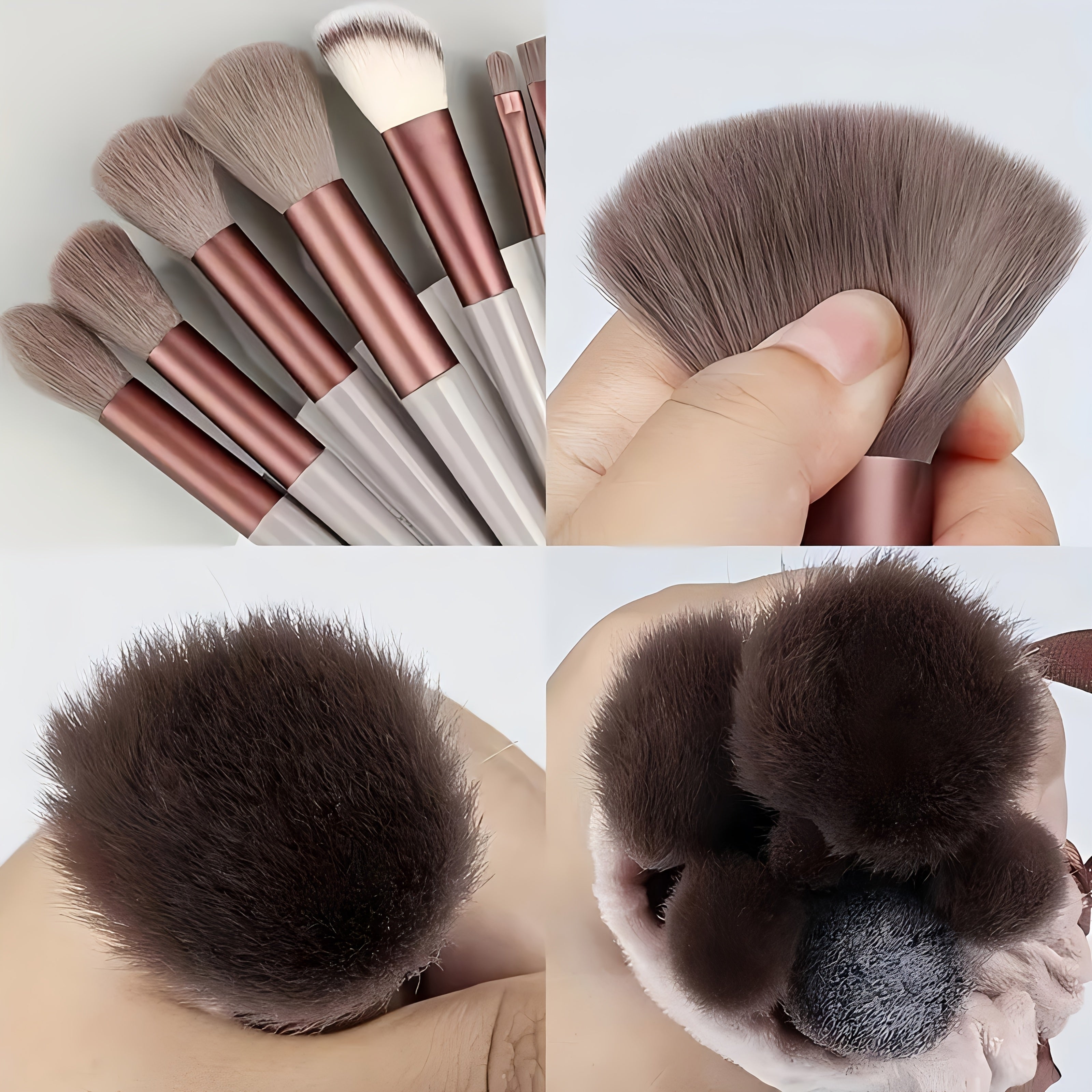 Women Makeup Brush Set 13Pcs Soft Bristles Hypoallergenic For Face Eyes Lip