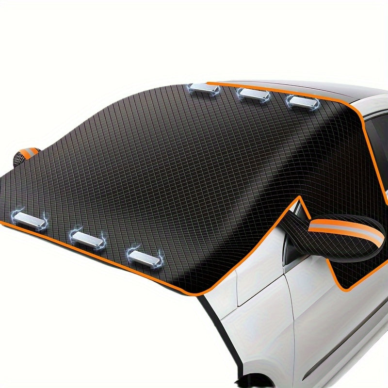 Универсальное покрытие для лобового стекла из прочной Oxford ткани, защита от снега и солнца, всесезонное