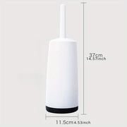 Long Handle Toilet Brush Set with Holder, Splatter-Resistant Bathroom Cleaning Tool