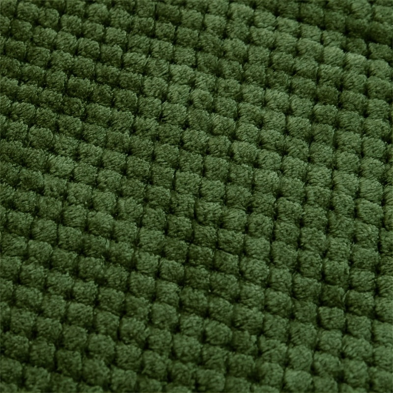 Waffle Weave Flannel Throw Blanket 100% Polyester Cozy Bed Sofa Use