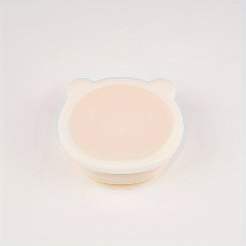 Kids' Silicone Feeding Bowl Set with Lid and Suction Base for Independent Eating