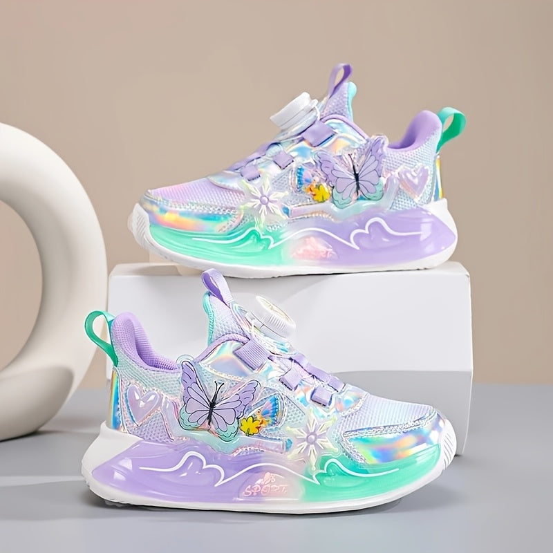 Girls Casual Sneakers with Cartoon Designs for Spring and Fall