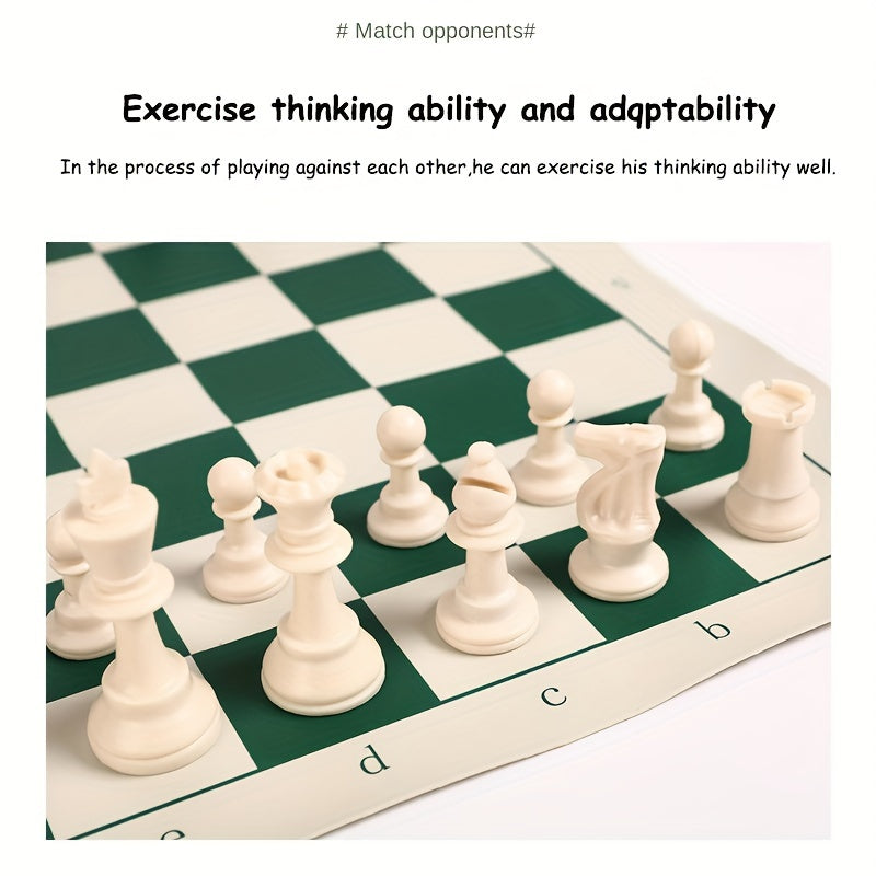 International Chess Set for Adults Plastic Chess Pieces for Championship Game