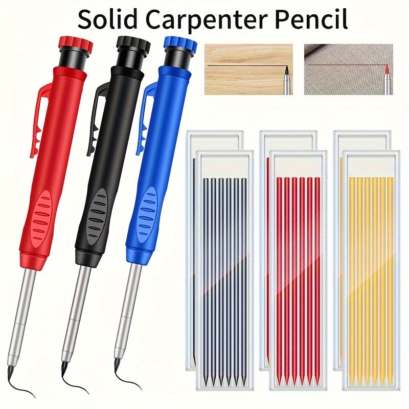 Yog'och ishlash uchun ichki qalam bilan to'ldiriladigan qalam va qalamni qirqish uchun qirqish moslamasi