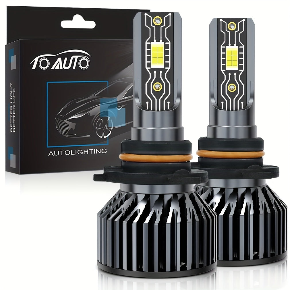 2 шт. автомобильных LED-лампочек для головного света 6000K белого цвета с чипами CSP 60W для дальнего и ближнего света