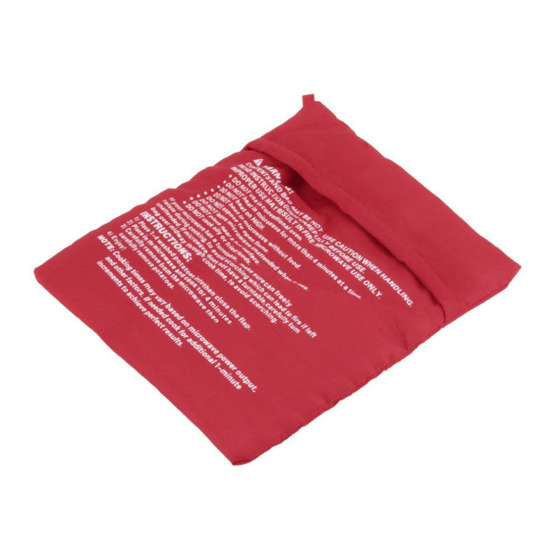 Microwave Potato Cooker Bag 1pc for fast easy baking of potatoes red polyester