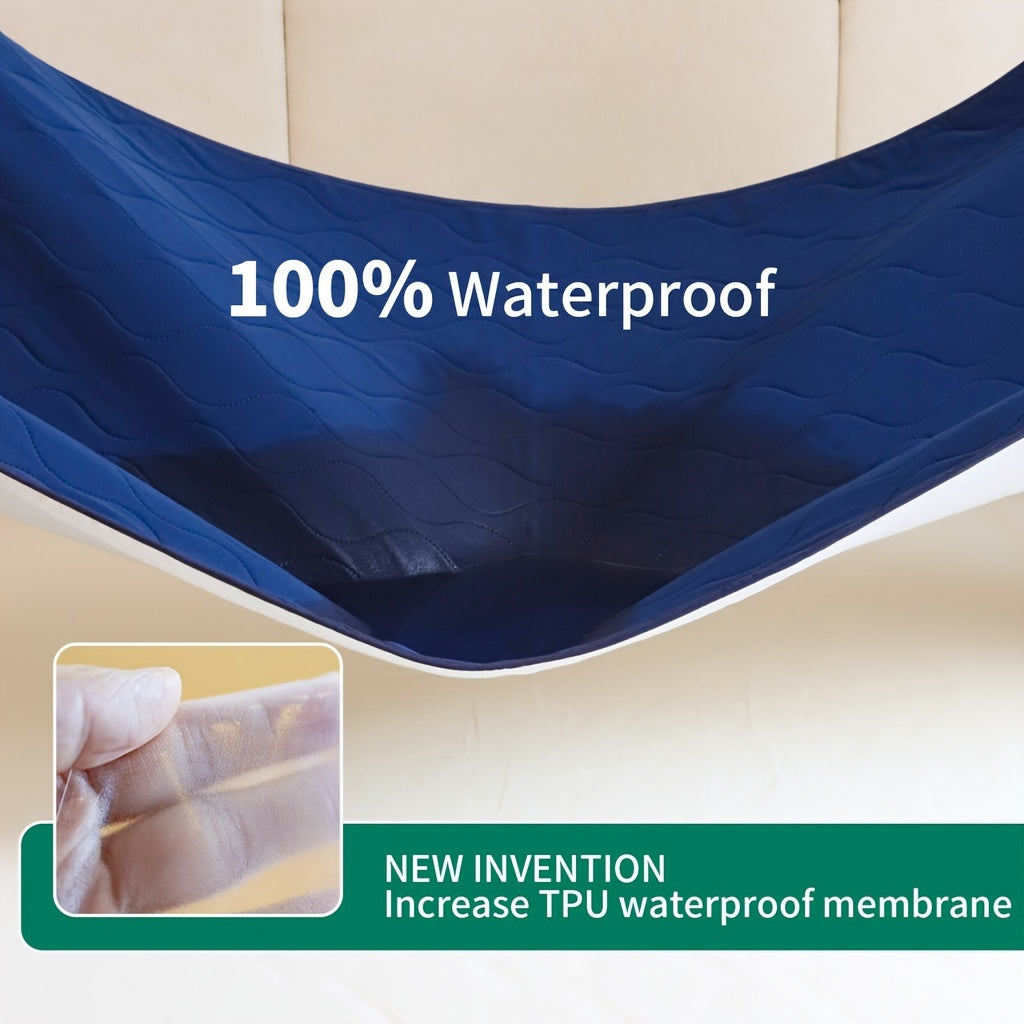 Washable Incontinence Pad for Elderly Microfiber Non-Slip Ultra-Absorbent Bed Protector