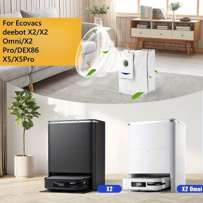 Set of 12 High Capacity Vacuum Bags for Floor Cleaning Compatible with X2 X2 PRO X5 Models