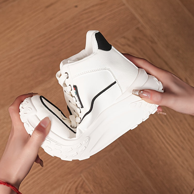 Women's Winter Sneakers Comfortable Versatile Casual Shoes with Height Increase