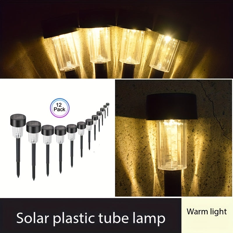 12 LED Solar Garden Lights Outdoor Pathway Lawn Yard Patio Decorative Landscape