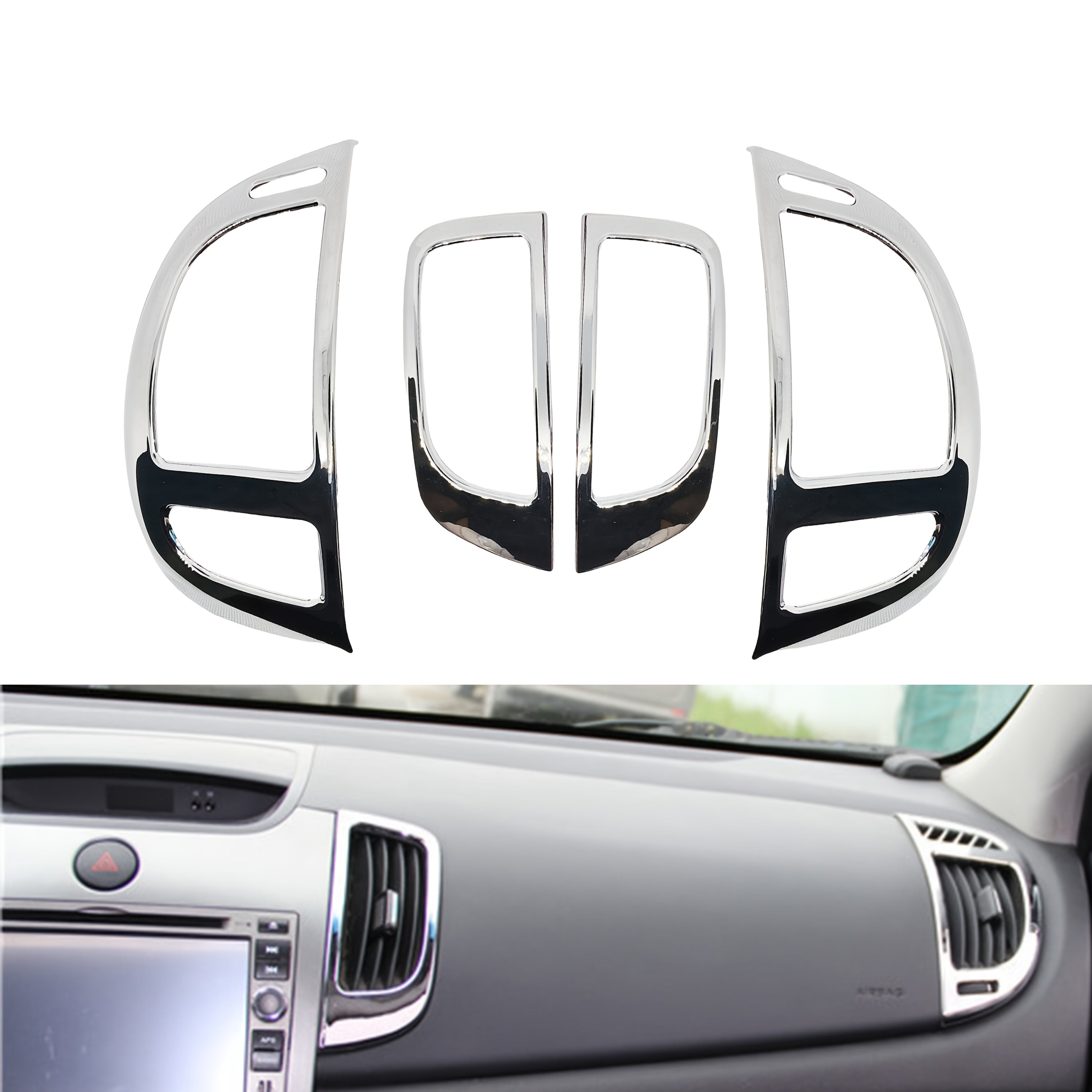 Хромированная окантовка вентиляционного отверстия на приборной панели для Forte Ceato 2008 2013