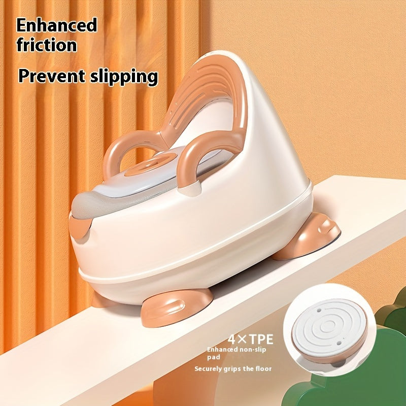 Kids Potty Training Seat Shiny Gold Plastic for Boys and Girls