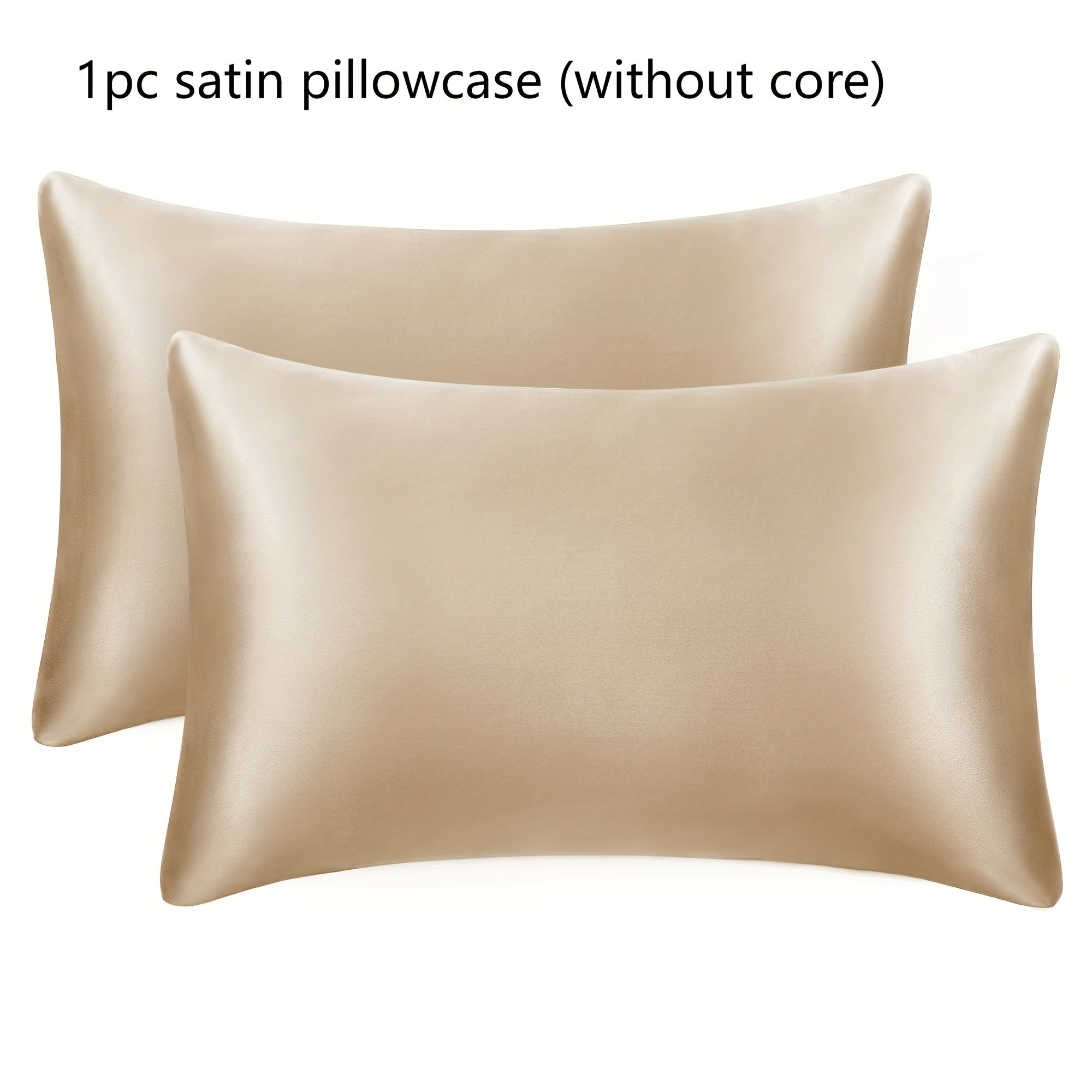 Satin Pillowcase Queen Size Black 50.8x76.2 cm Hair and Skin Care Set