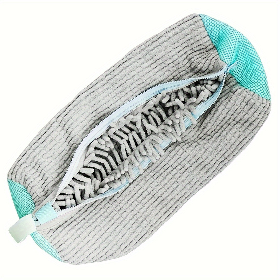 Durable Reusable Shoe Wash Bag Fits All Shoes 360° Cleaning Portable Travel Laundry Yellow Grey