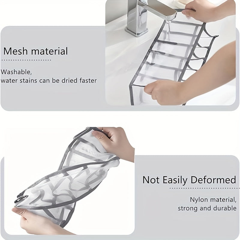 Fabric Storage Baskets for Clothing Organization Large Capacity with Compartments