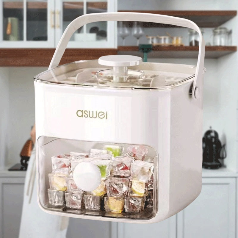 Bandeja de cubitos de hielo de grado alimentario de gran capacidad para congelador o refrigerador