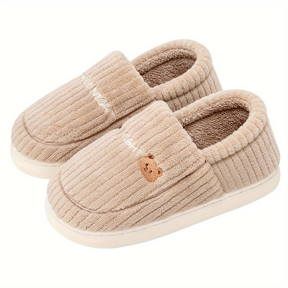 Ayollar uchun multfilm quyonli bosma qulay ichki chanoq poyabzal, yumshoq mato, TPR taglik