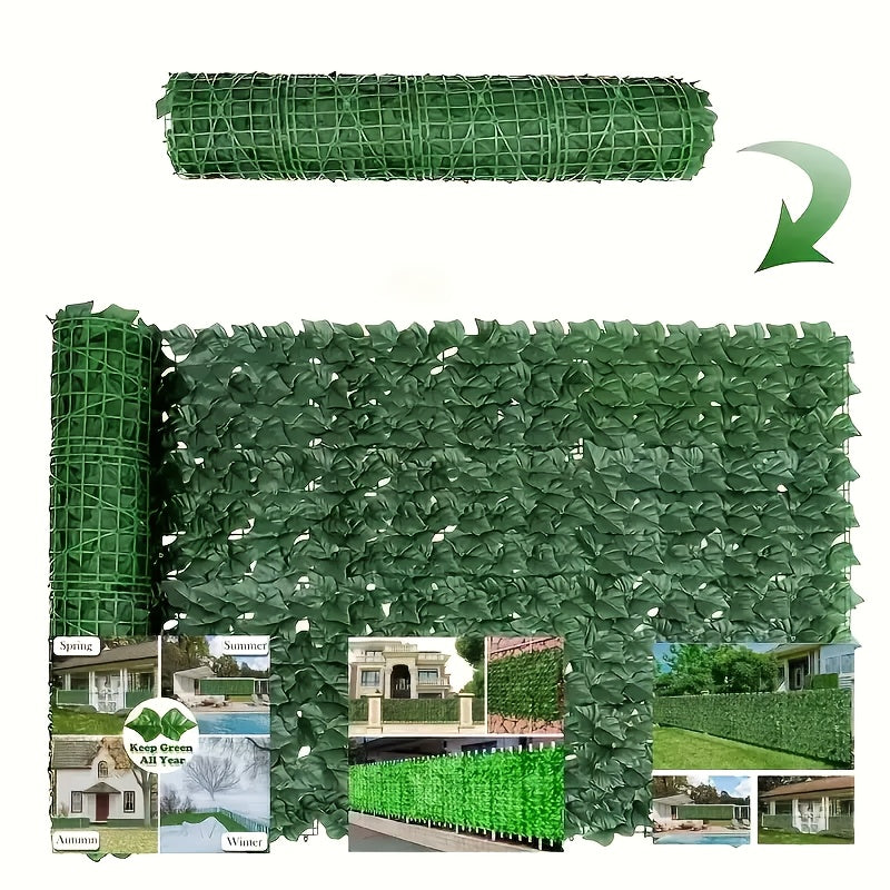 Artificial Ivy Privacy Screen 2 Rolls Outdoor Garden Yard Balcony Patio 50.8x299.72 cm