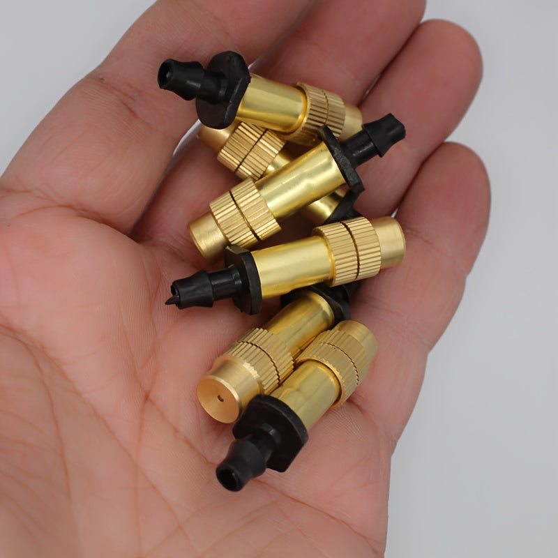 Регулируемый латунный распылитель-распылитель для сада, орошения, охлаждения, увлажнения, контроля пыли, упаковка 10/30