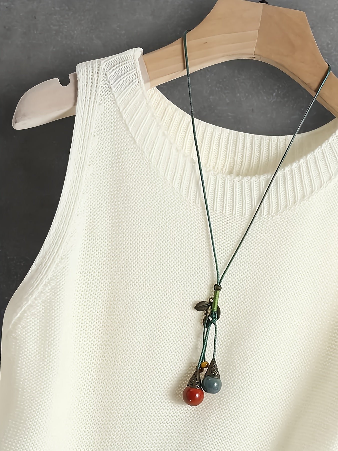 Топ без рукавов для женщин больших размеров с ребристой текстурой, универсальная повседневная рубашка однотонного цвета