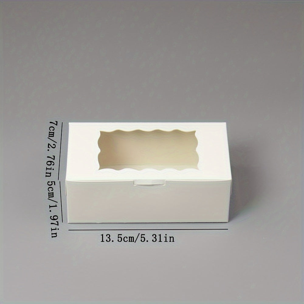 Set of 20 Clear Window Bakery Boxes for Cookies Cupcakes Bread Takeaway