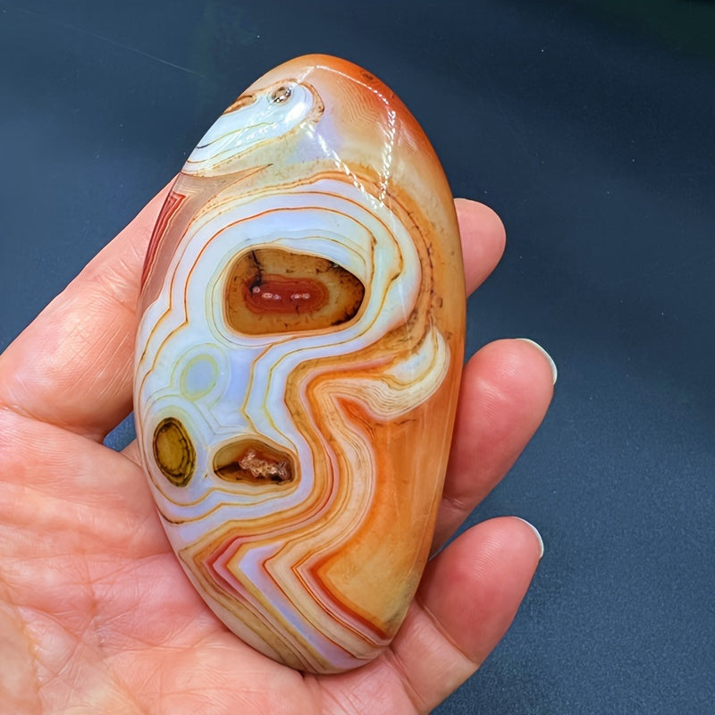 Uy dekoratsiyasi va sovg‘a uchun tabiiy agat toshidan bezak