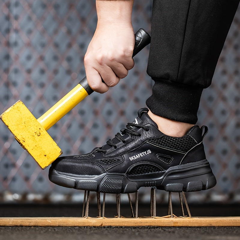 Safety Sneakers Steel Toe Non-Slip Breathable Lightweight for Outdoor Work
