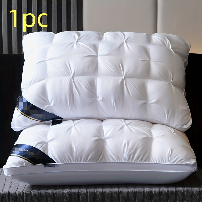 Almohada de soporte cervical 3D de lujo, hipoalergénica, lavable a máquina, fibra de poliéster