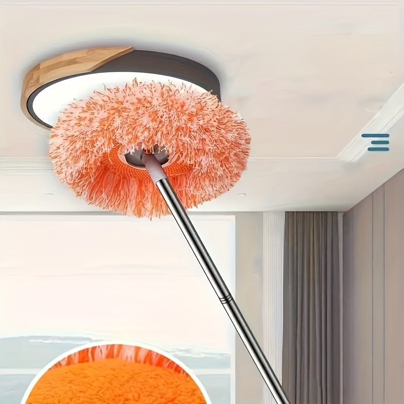 Multi-Functional Flexible Ceiling and Wall Mop for Dry Wet Floor Tile Glass Car Cleaning