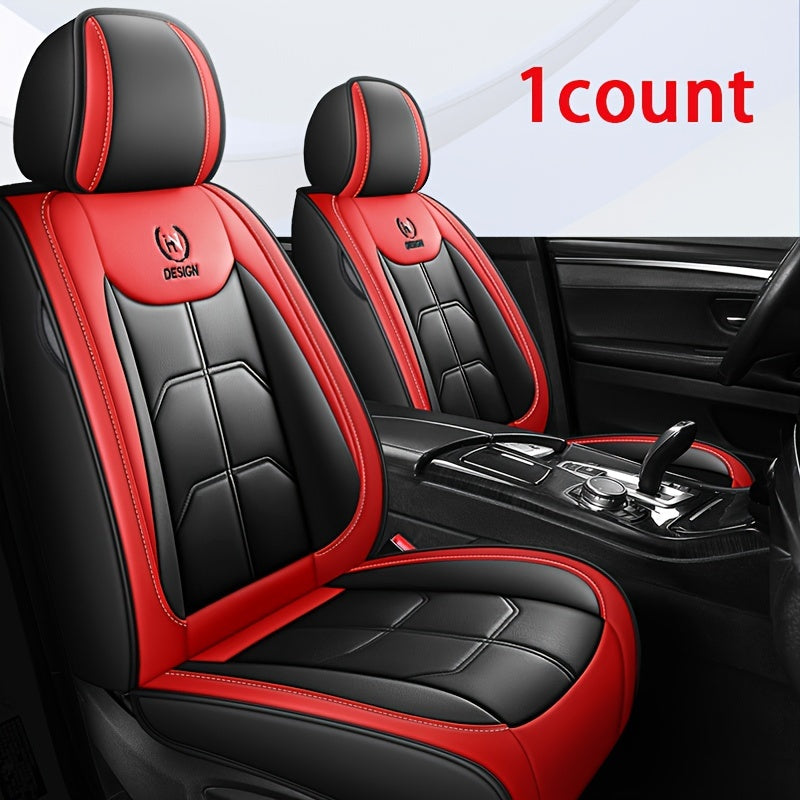 Universal Faux Leather Car Seat Cover for Front Seats, Hand Washable