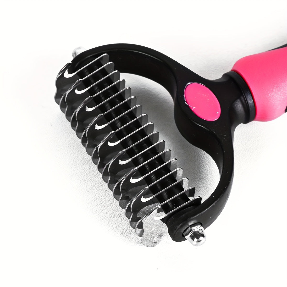 Dog Undercoat Hair Removal Comb Double-Sided Non-slip Slicker Brush for Grooming