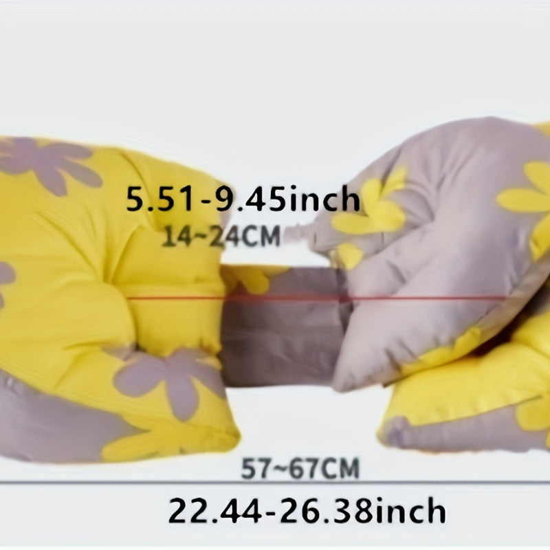 Yumshoq paxta homiladorlik yostiqchasi, butun tana qo'llab-quvvatlash uchun sozlanadigan U-shakl dizayni - yuvilishi mumkin, bel va qorin qo'llab-quvvatlash uchun uyquda - 14 yosh va undan katta kattalar uchun mos