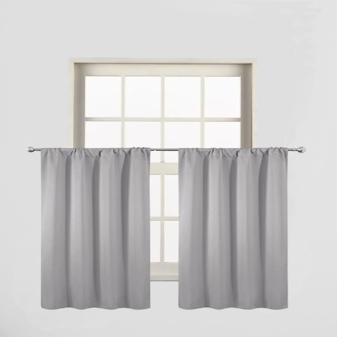 Silvery Rod Curtain for Heat Insulation and Blackout, Room Darkening, 1 Piece