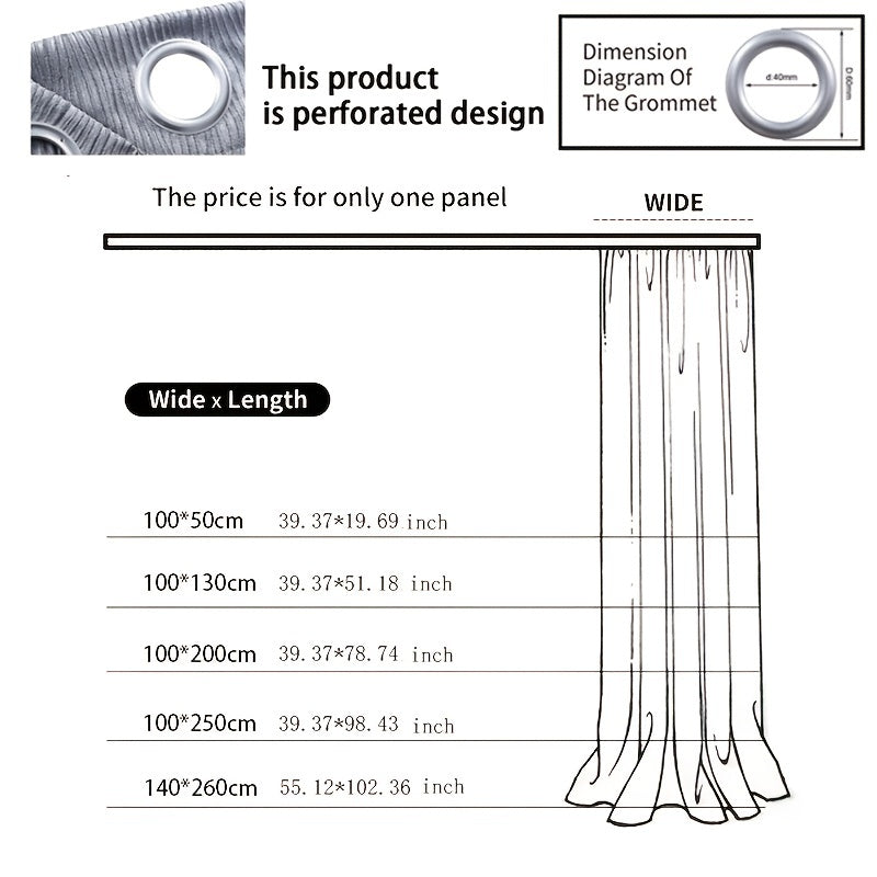 Blackout Curtains with Hooks for Bedroom Insulated Window Panels Sheer Embroidery Black