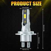 Bombillas de faro LED H7 90W 18000LM Luz blanca para coche, enchufar y listo
