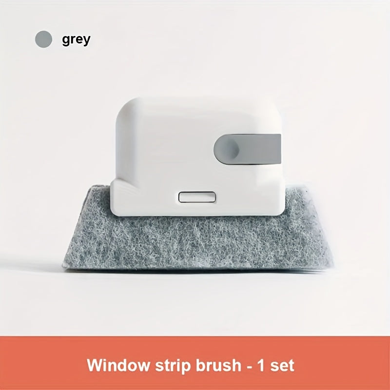 2-in-1 Handheld Groove Cleaning Tool Durable Plastic Easy-Grip for Windows and Doors