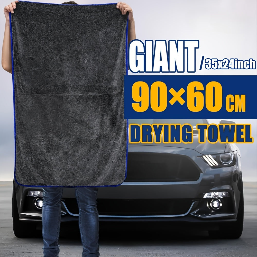 Extra Large Car Drying Towel Ultra-Absorbent Soft Lint-Free Quick-Drying 600gsm Polyester