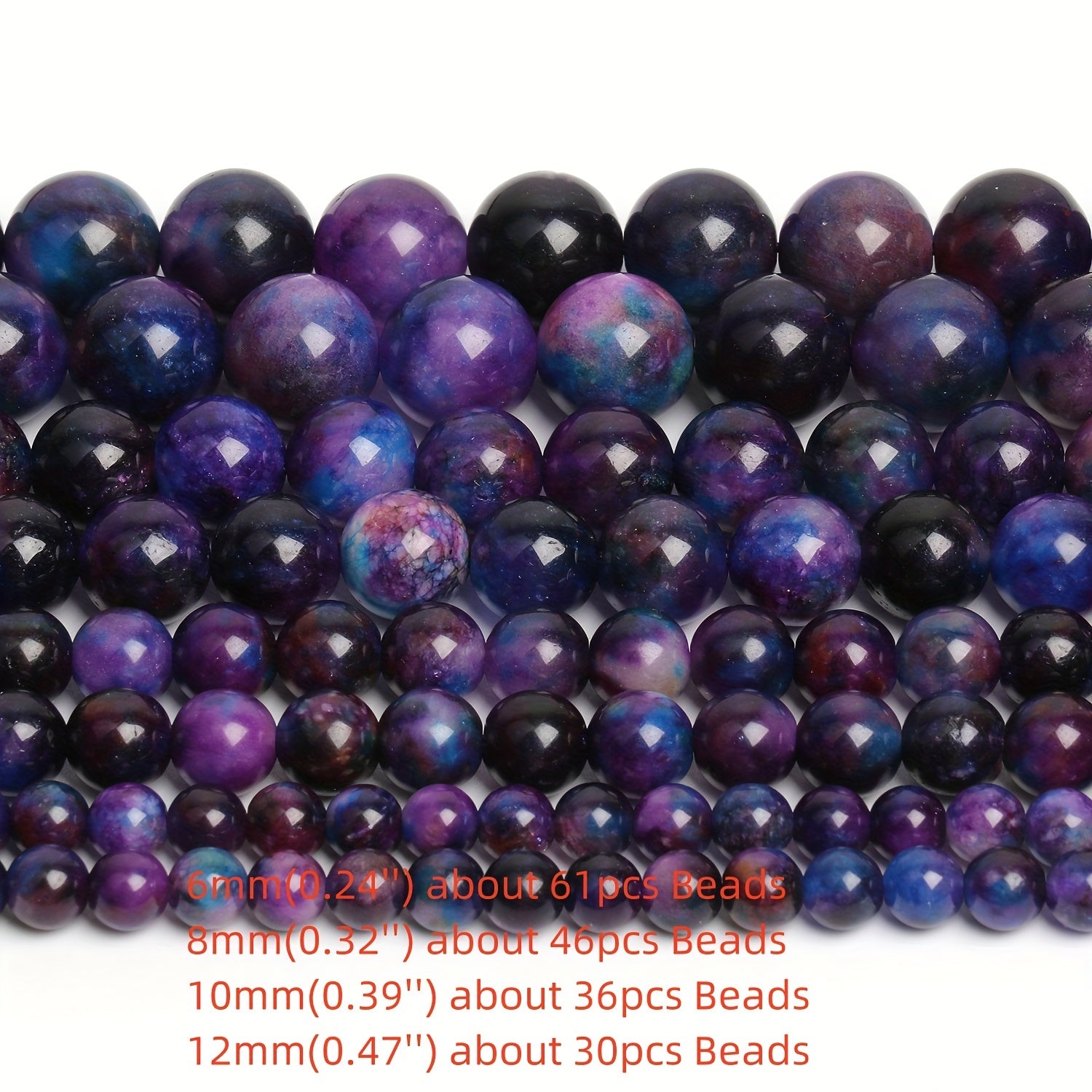 Темно-фиолетовые бусины сугилита 6мм 8мм 10мм 12мм для изготовления украшений и подарков