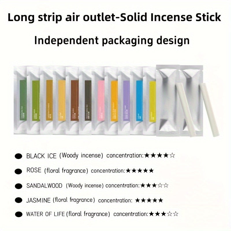 6 шт. автомобильных освежителей воздуха для вентиляционных зажимов, металлический диффузор с 5 запасками, длительный аромат