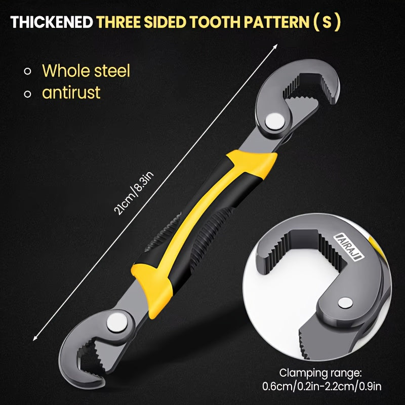 Adjustable Ratchet Spanner Wrench Heavy Duty Metal Hand Tool for Bolts and Nuts