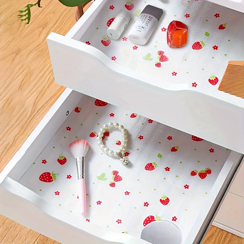 Водонепроницаемый и влагостойкий напечатанный коврик для шкафа. Нескользящий и маслостойкий коврик для ящиков шкафов, хранения обуви и организации пространства на кухне.