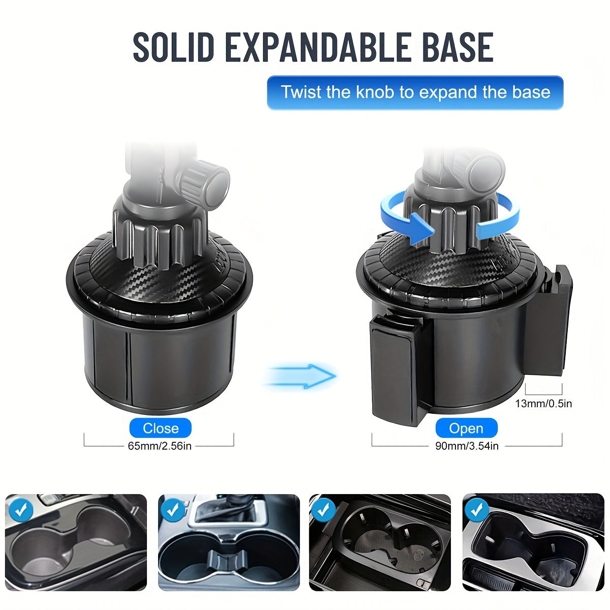 Car Tablet and Phone Mount Adjustable Holder for Most 10-36cm Devices