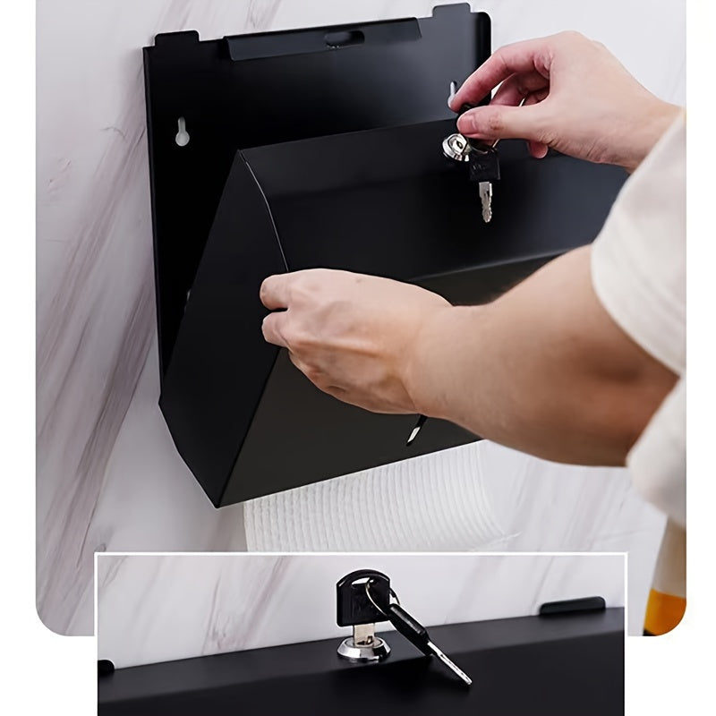 Stainless Steel Wall Mount Paper Towel Dispenser for Bathroom and Commercial Use
