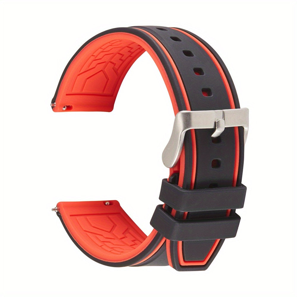Quick Release Soft Silicone Watch Band 20mm 22mm 24mm Replacement Strap
