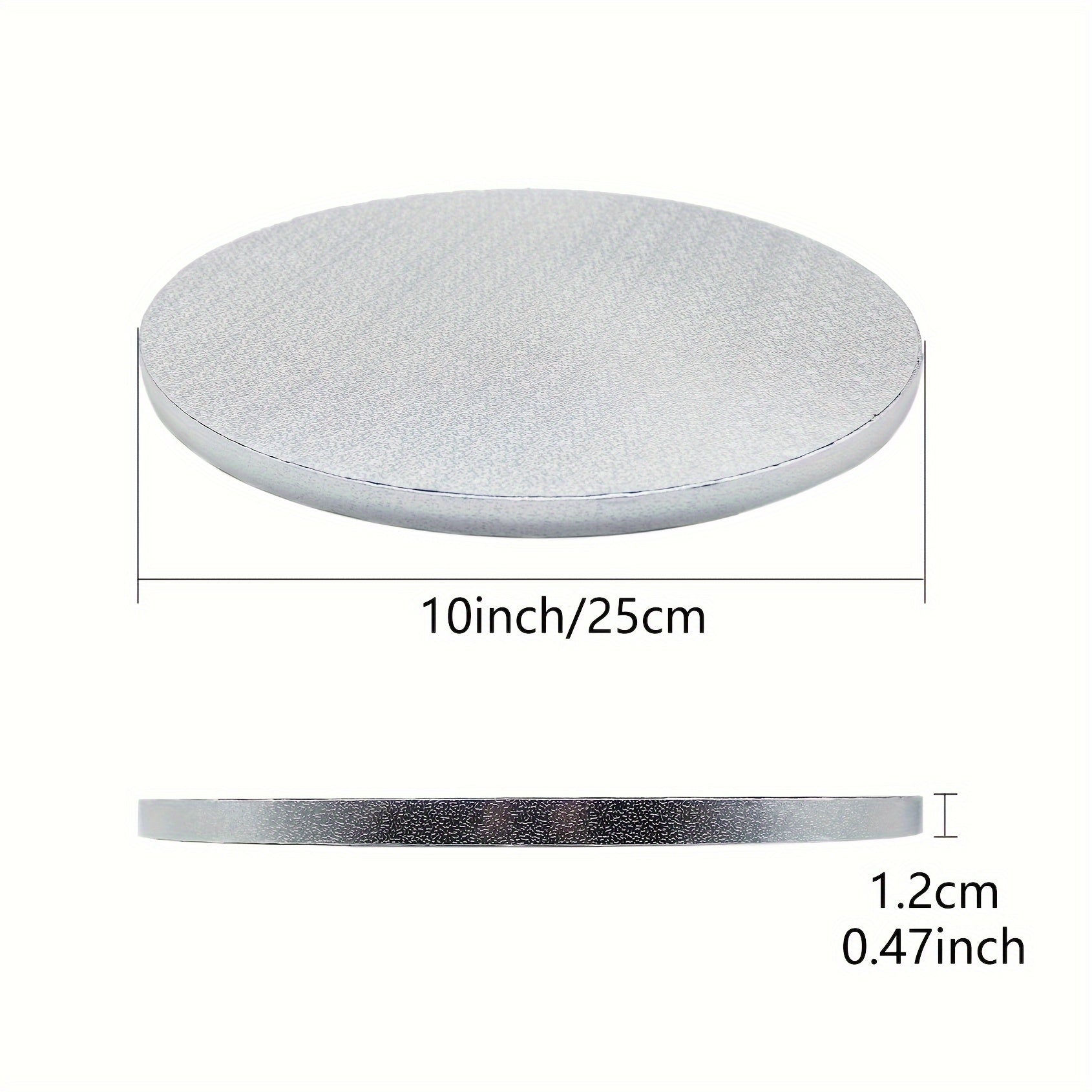 Two Pack 12-Inch Round Cake Boards 1/2 Inch Thick Corrugated Cardboard