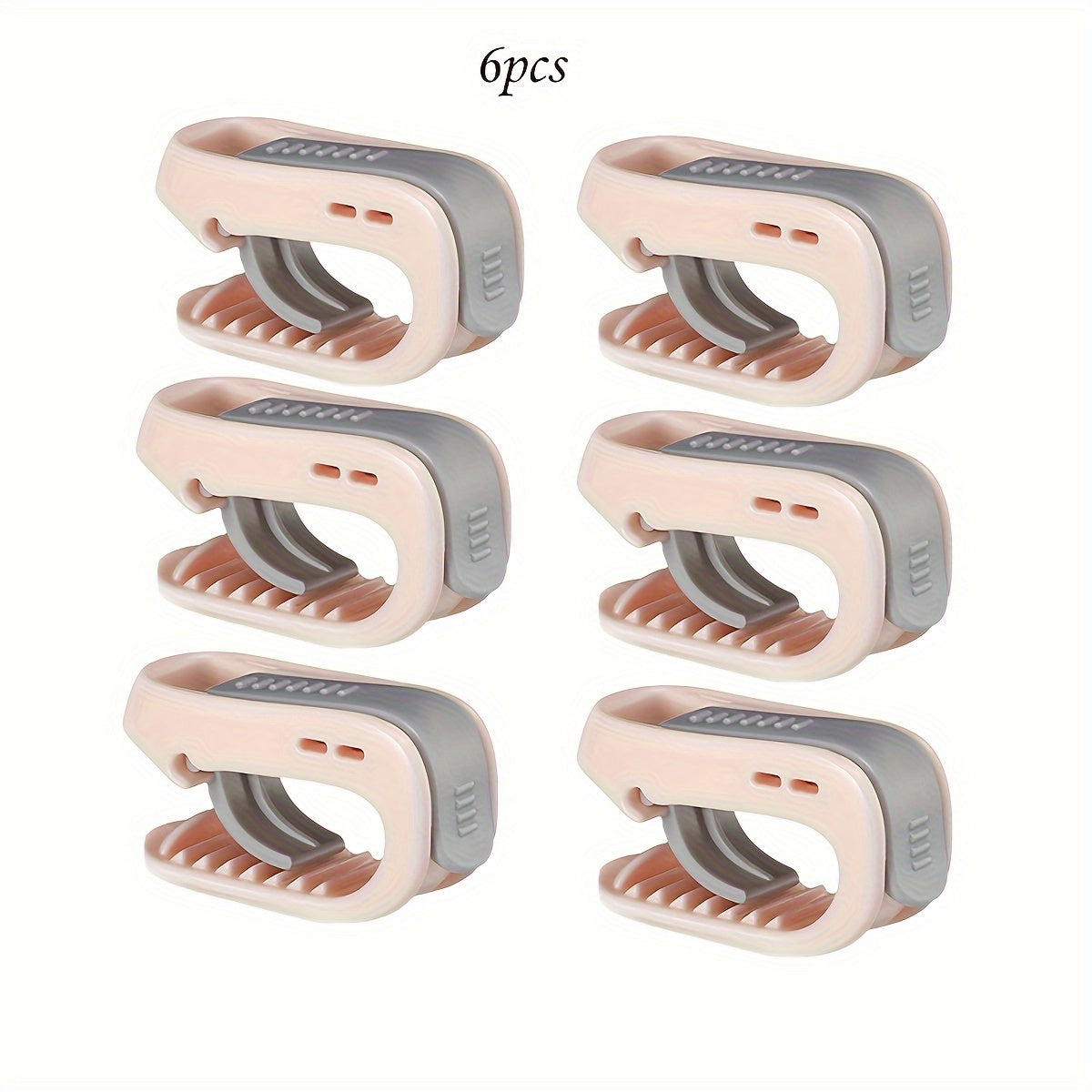 6 ta no-slip yotoq to'siqlari - qulay ulanishi mumkin bo'lgan, ignasiz ushlagichlar, yostiq va pardalarni mustahkam ushlab turish uchun, bir nechta ranglarda mavjud.