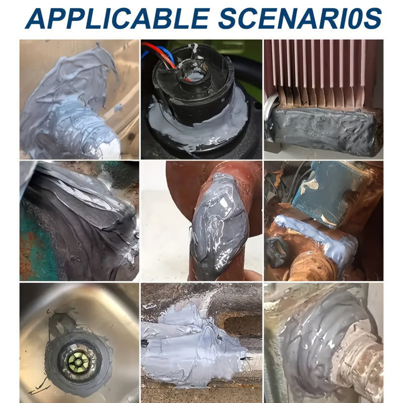 Metal Repair Paste Set, 100g Heat-Resistant Cold Welding for Metals Plastics Woods